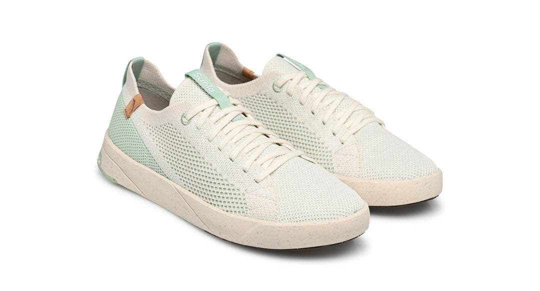 Cannon Knit W 2.0 White / Cameo Green - SAOLA EUROPE © 2024