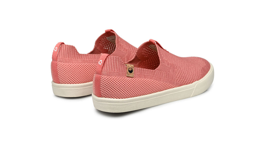 Chaussures femme de couleur rose vue d’ensemble de derrière
