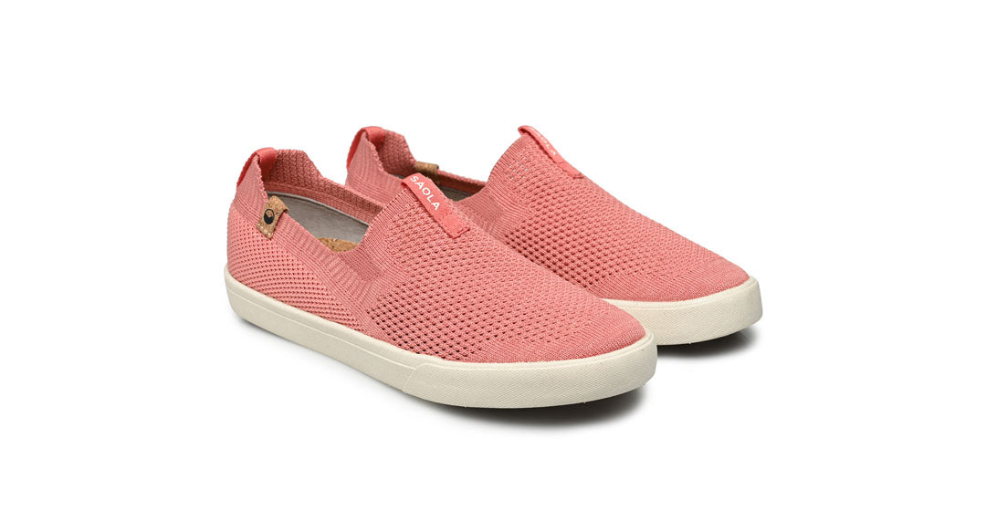 Chaussures femme de couleur rose vue d’ensemble coté droit
