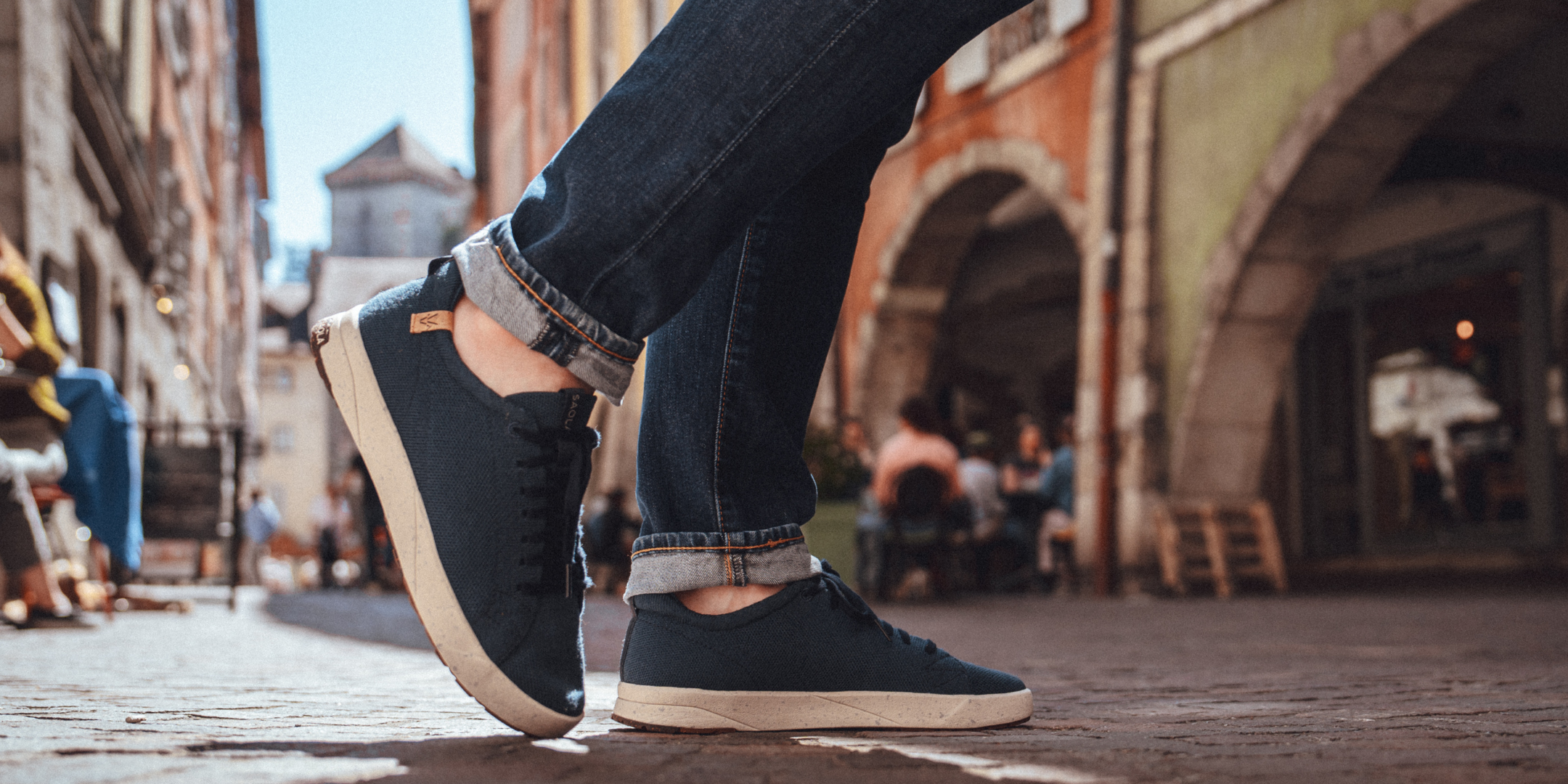 Baskets en laine Femme