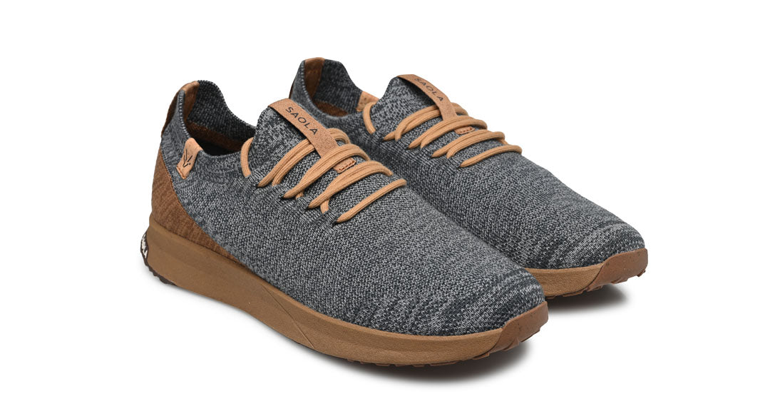 Tsavo M 2.0 Wool Steel Gray - Tobacco