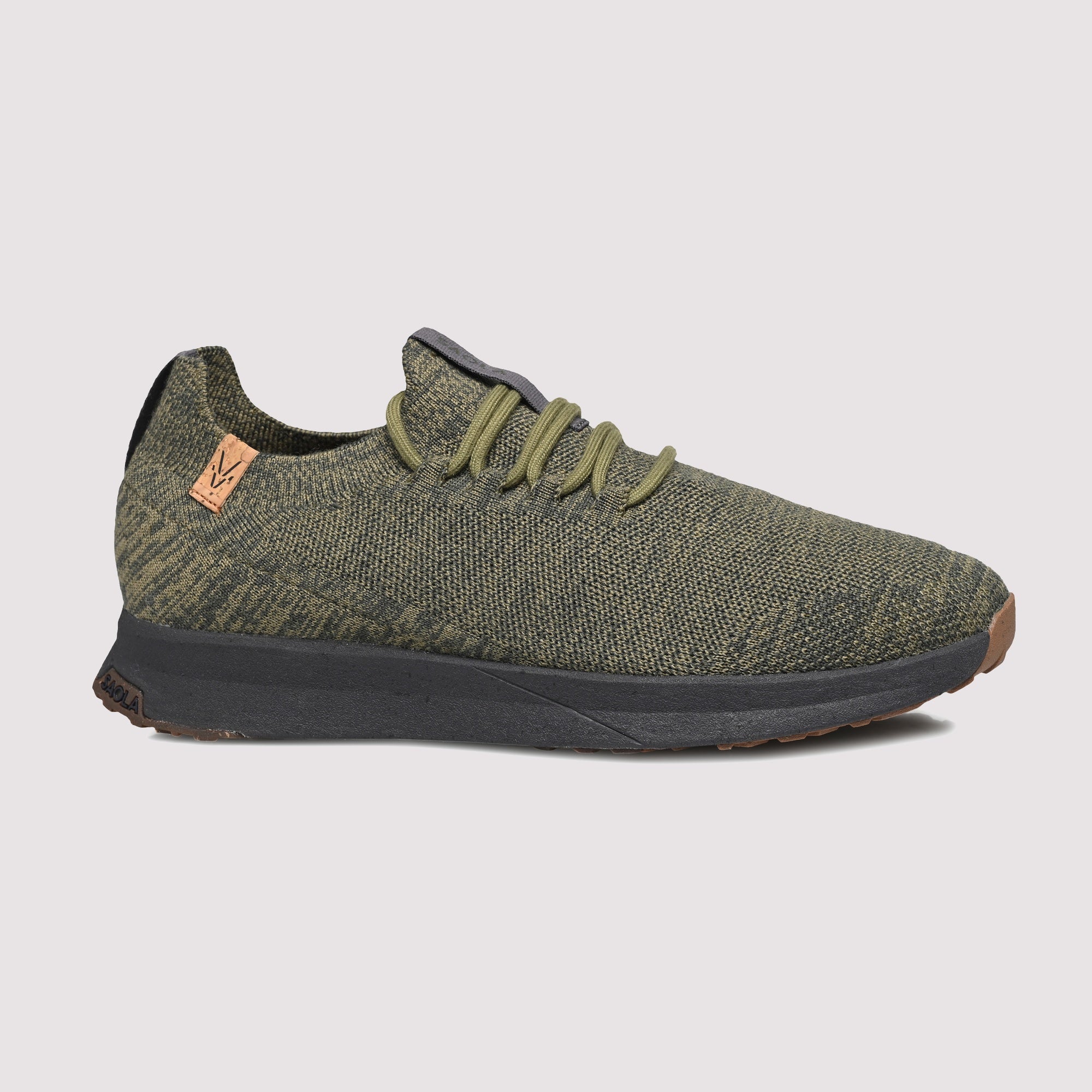 Tsavo M 2.0 Wool Burnt Olive - Obsidian