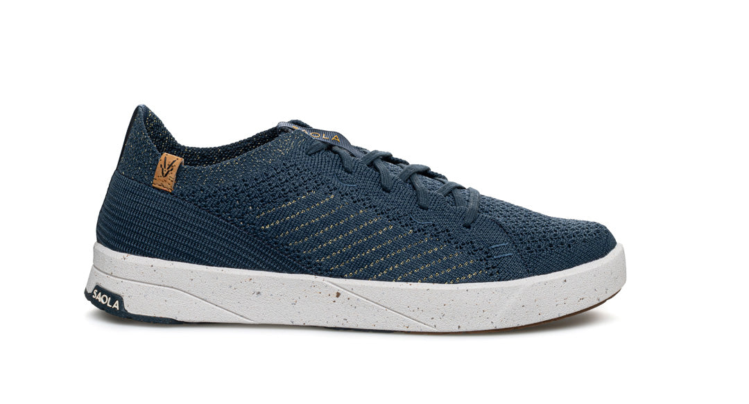 Cannon Knit 3 W Navy Gold